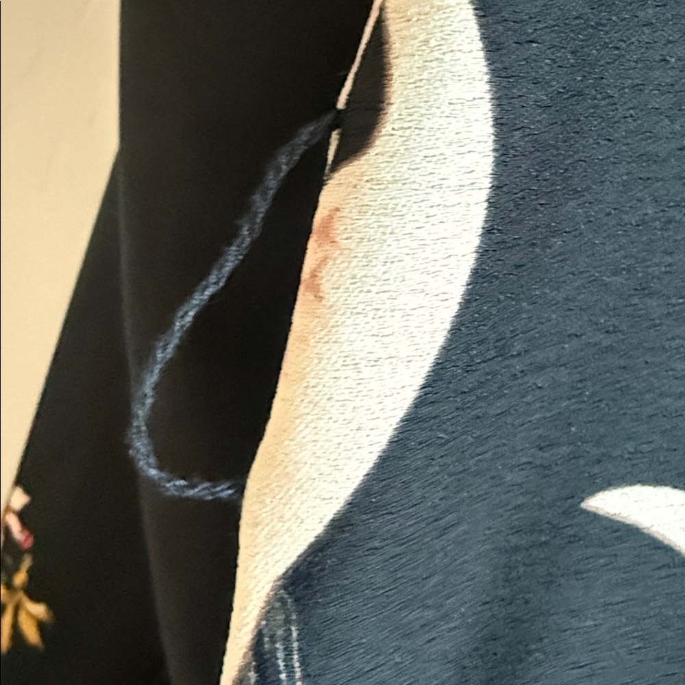 zara crane bird print blazer with sash belt Sz XS - Picture 13 of 16